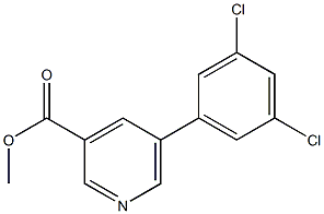 methyl 5-(3,5-dichlorophenyl)pyridine-3-carboxylate Struktur