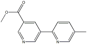 methyl 5-(5-methylpyridin-2-yl)pyridine-3-carboxylate Struktur