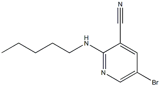 5-bromo-2-(pentylamino)pyridine-3-carbonitrile Struktur