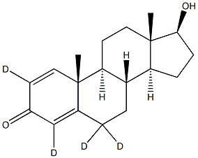 1,4-Androstadien-17b-ol-3-one-2,4,6,6-d4 Struktur