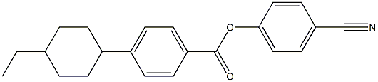 4-Cyanophenyl 4-(4-ethylcyclohexyl)benzoate Struktur