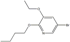 5-broMo-2-butoxy-3-ethoxypyridine Struktur