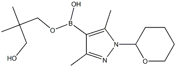 3,5-DiMethyl-1-(2-tetrahydropyranyl)-1H-pyrazole-4-boronic acid neopentyl glycol ester, 95% Struktur