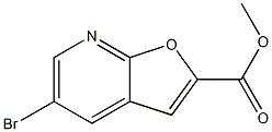 5-BroMo-furo[2,3-b]pyridine-2-carboxylic acid Methyl ester Struktur