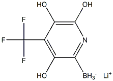 Lithium trihydroxy(4-(trifluoromethyl)pyridin-2-yl)borate Struktur