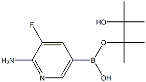 2-AMino-3-fluoropyridine-5-boronic acid pinacolester Struktur