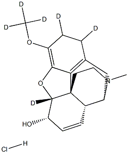 Dihydrocodeine-D6 HCl Struktur