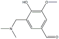 3-[(Dimethylamino)methyl]-4-hydroxy-5-methoxybenzaldehyde 95% Struktur