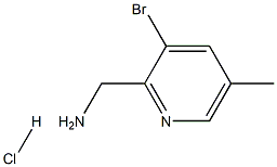 (3-Bromo-5-methylpyridin-2-yl)methylamine hydrochloride Struktur