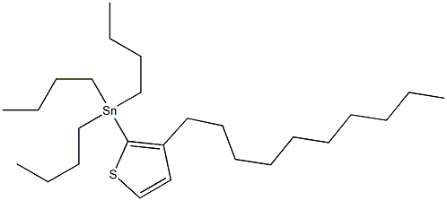 Tributyl-(3-decyl-thiophen-2-yl)-stannane Struktur