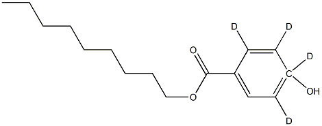 Nonyl 4-Hydroxybenzoate-d4 Struktur