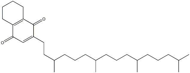 2-(3,7,11,15-Tetramethylhexadecyl)-5,6,7,8-tetrahydronaphthalene-1,4-dione Struktur