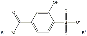 3-Hydroxy-4-sulfobenzoic Acid Potassium Salt Struktur