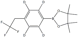 4,4,5,5-Tetramethyl-2-[4-(2,2,2-trifluoroethyl)phenyl]-1,3,2-dioxaborolane-d4 Struktur