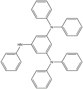 N1,N1,N3,N3,N5-pentaphenylbenzene-1,3,5-triamine Struktur