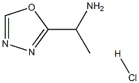 1-(1,3,4-oxadiazol-2-yl)ethanamine hydrochloride Struktur