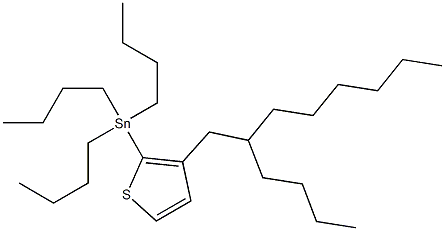 Tributyl-[3-(2-butyl-octyl)-thiophen-2-yl]-stannane Struktur