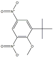 1-tert-Butyl-2-methoxy-3,5-dinitro-benzene Struktur