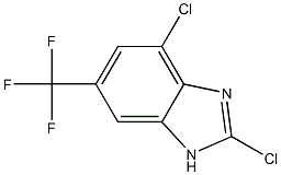 2,4-Dichloro-6-trifluoromethyl-1H-benzoimidazole Struktur