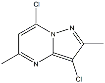 3,7-Dichloro-2,5-dimethyl-pyrazolo[1,5-a]pyrimidine Struktur