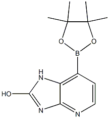 7-(4,4,5,5-Tetramethyl-[1,3,2]dioxaborolan-2-yl)-1H-imidazo[4,5-b]pyridin-2-ol Struktur