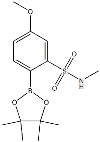 5-methoxy-N-methyl-2-(4,4,5,5-tetramethyl-1,3,2-dioxaborolan-2-yl)benzenesulfonamide Struktur