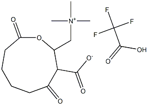 Adipoyl-L-carnitine Trifluoroacetate Struktur