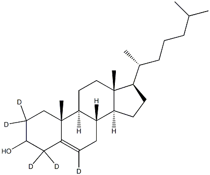 Cholesterol-2,2,4,4,6-D5 Struktur