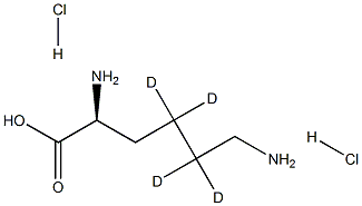 L-Lysine-4,4,5,5-D42HCl Struktur