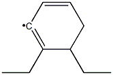 1,2-DIETHYLPHENYL Struktur