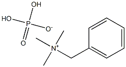 Benzyltrimethylammonium dihydrogen phosphate Struktur