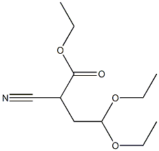 2-cyano-4,4-diethoxy-butyric acid ethyl ester Struktur