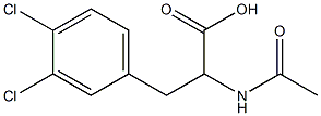 2-acetamido-3-(3,4-dichlorophenyl)-propionic acid Struktur