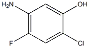 2-Chloro-4-fluoro-5-aminophenol Struktur