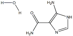 5-Amino-1H-imidazole-4-carboxamide hydrate Struktur