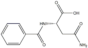 N-Benzoyl-l-asparagine Struktur