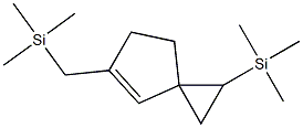 Spiro[2.4]hept-4-ene, 5-trimethylsilylmethyl-1-trimethylsilyl- Struktur