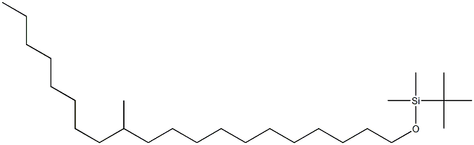 t-Butyldimethyl-(12-methyleicosyloxy)silane Struktur