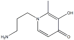 1-(3'-aminopropyl)-3-hydroxy-2-methyl-4-pyridinone Struktur