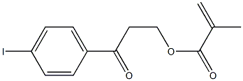 2-(4-iodobenzoyl)ethyl methacrylate Struktur