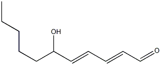 6-hydroxy-2,4-undecadienal Struktur