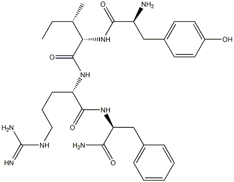 tyrosyl-isoleucyl-arginyl-phenylalaninamide Struktur