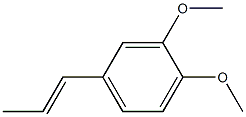 1-(3',4'-dimethoxyphenyl)propene Struktur