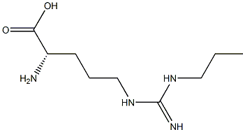 N(omega)-propylarginine Struktur