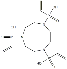 1,4,7-triazacyclononane-1,4,7-tris(methylene methylphosphinic acid) Struktur