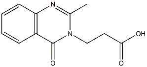 2-methyl-4-oxo-3H-quinazoline-3-propionic acid Struktur