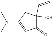 3-dimethylamino-5-hydroxy-5-vinyl-2-cyclopenten-1-one Struktur