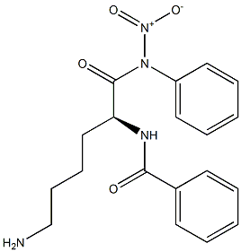 benzoyllysine nitroanilide Struktur