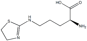 N(delta)-(4,5-dihydrothiazol-2-yl)ornithine Struktur