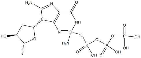 8-amino-2-deoxyguanosine triphosphate Struktur